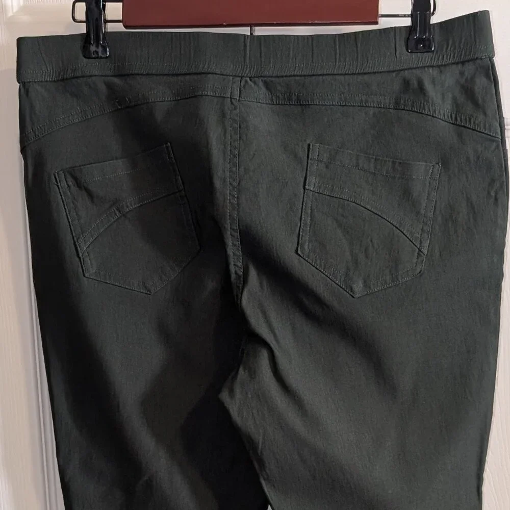 SOHO Apparel LTD Green Womens Size L Stretch pull-on Dress Pants - Picture 2 of 5